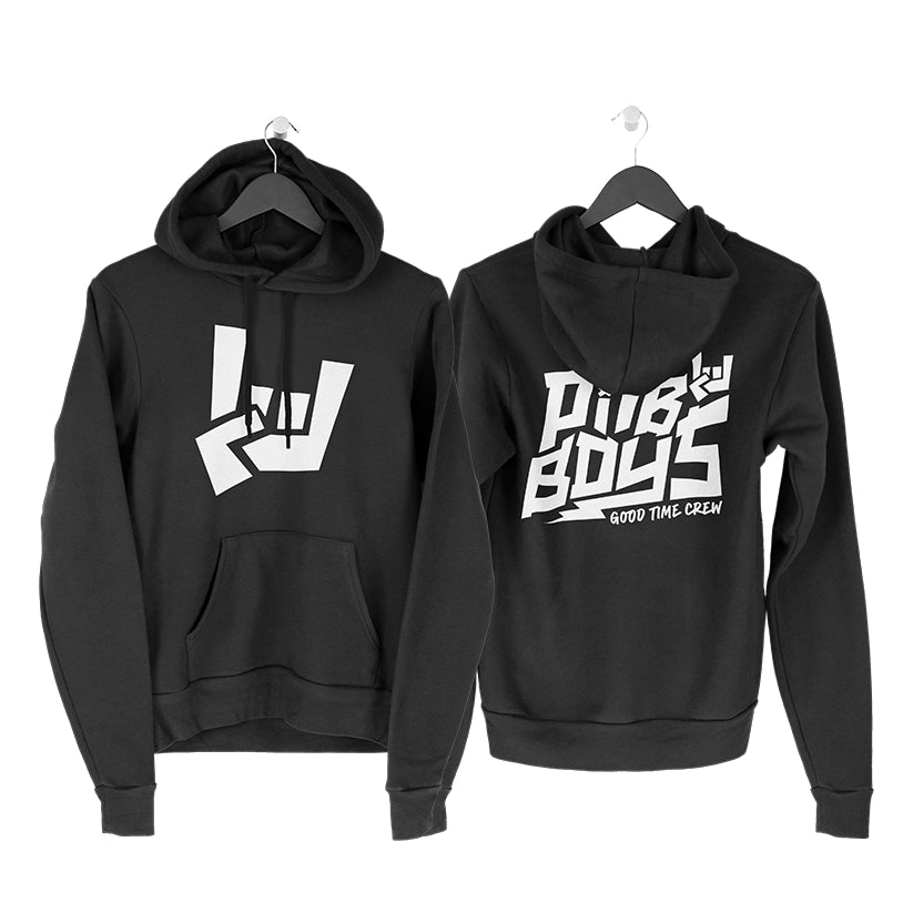 PitBBoys Punk Black/White HUPPARI